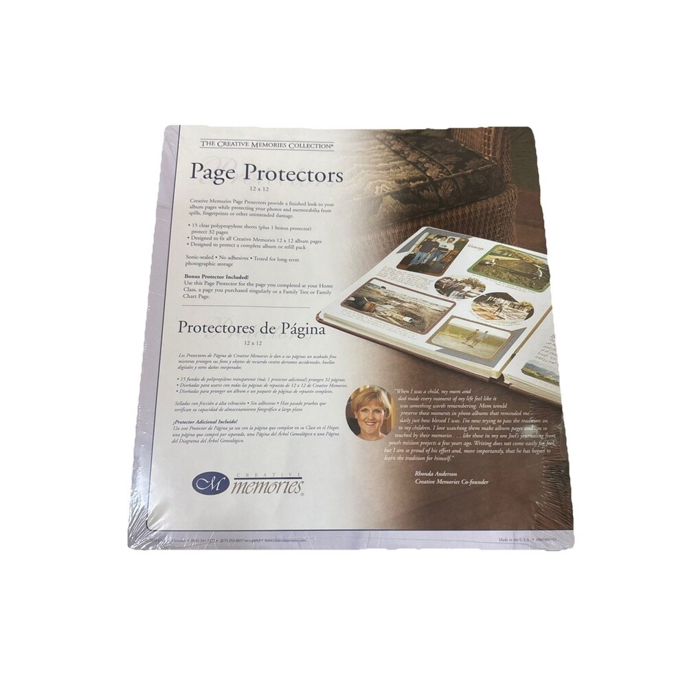 Creative Memories 12x12 Page Protectors Old Style Scrapbook New Sealed
